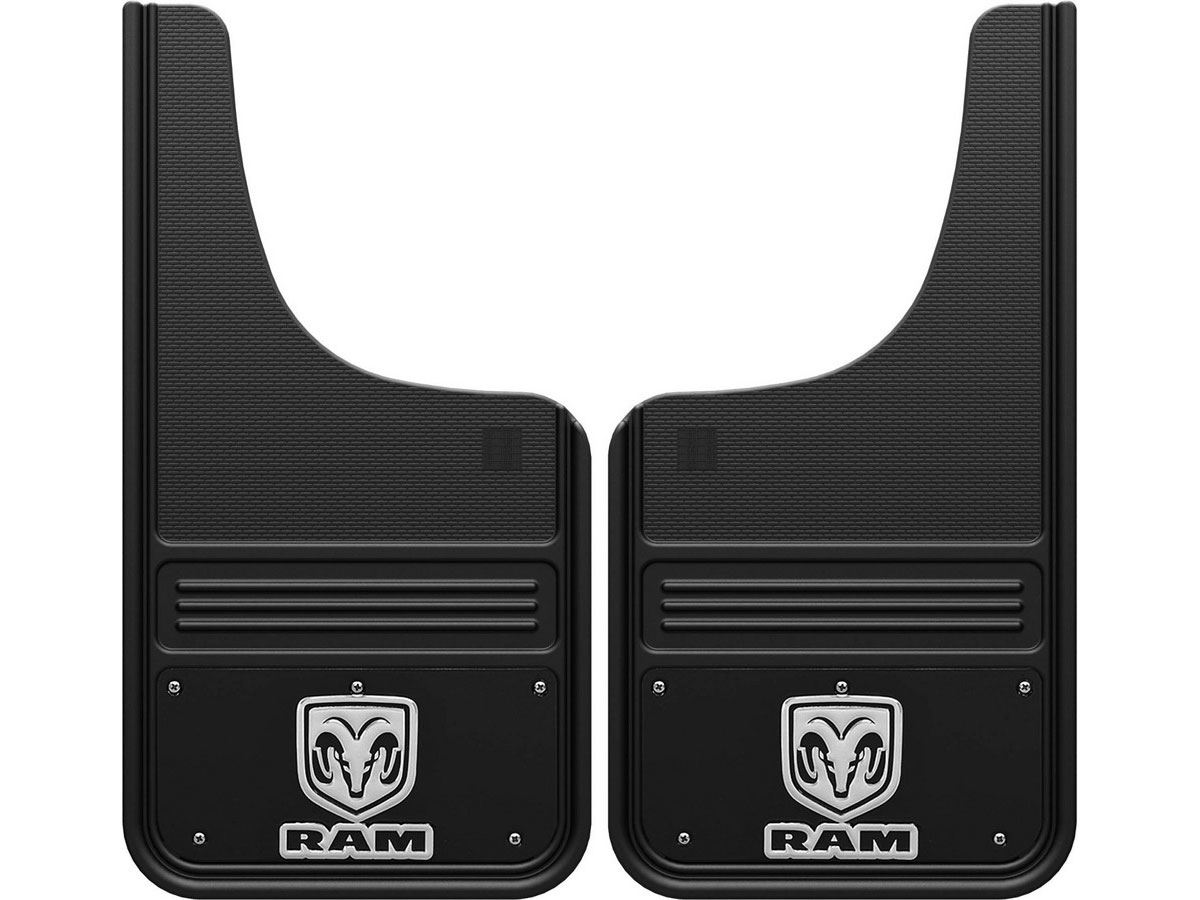 Truck Hardware Gatorback 12"x23" RAM Vertical Logo Black Wrap Cut Mud