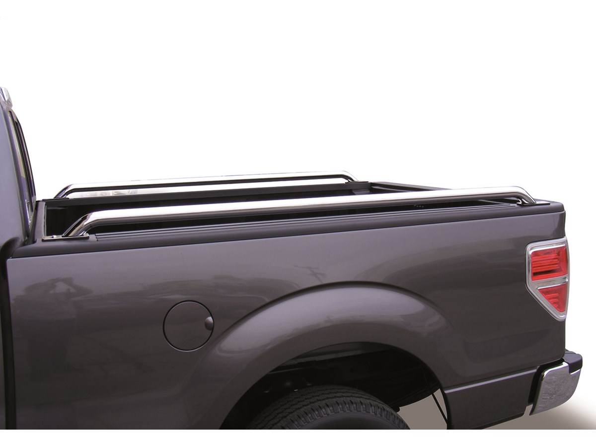 Go Rhino Truck Bed Side Rail Chrome Mounts To Stake Pockets No