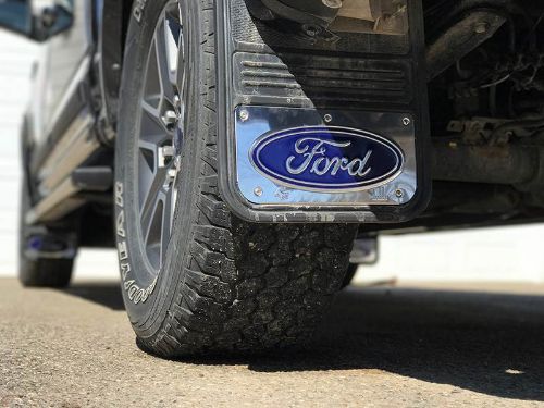 Gatorback 2015-2019 Ford F150 Blue Oval Logo Front /& Rear Truck Mud Flaps Set