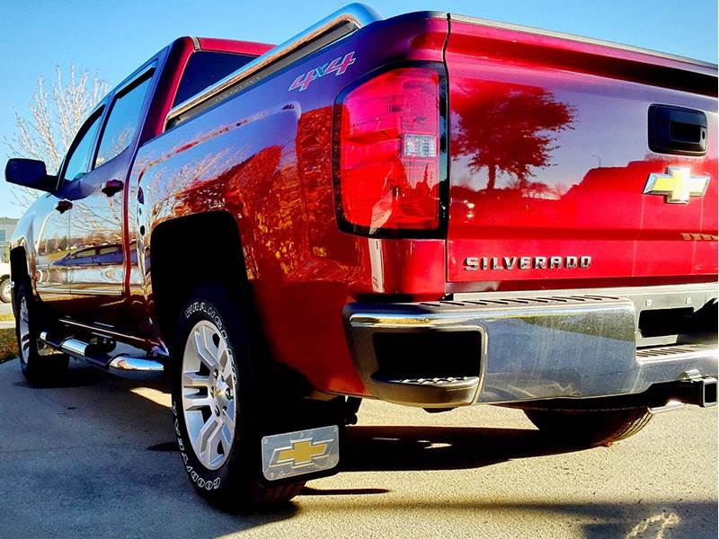 20142018 Chevy Silverado Gold Bowtie Gatorback Mud Flap Set
