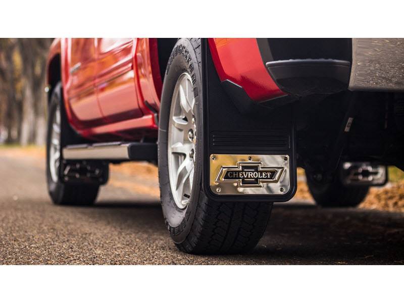 2014 2018 Chevy Silverado Classic Chevy Logo Gatorback Mud Flap Set