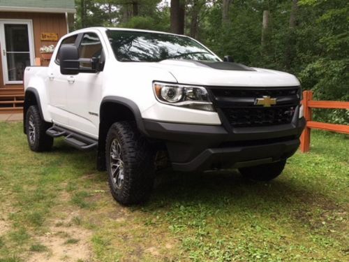 Chevy Colorado ZR2 5//8 Offset Black Chev Logo No Drill Mudflap Set 4 Gatorback 2018