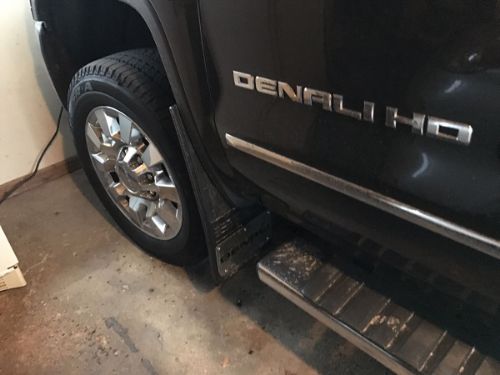 2014-2018 GMC Sierra Black Denali Logo Gatorback Mud Flap ... 2014-2018 GMC Sierra Black Denali Logo Gatorback Mud Flap ...
