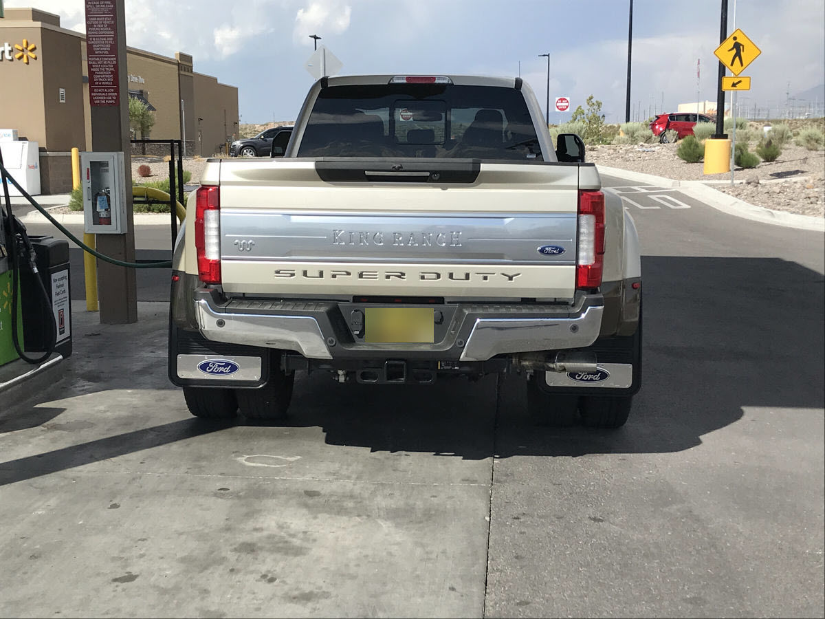 20172020 Ford F350 Blue Oval Gatorback Dually Mud Flap Set GCR41F4