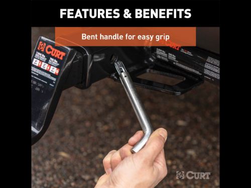 CURT 23582 Stainless Steel Swivel Trailer Hitch 5//8-Inch Pin Diameter Fits 2-Inch Receiver